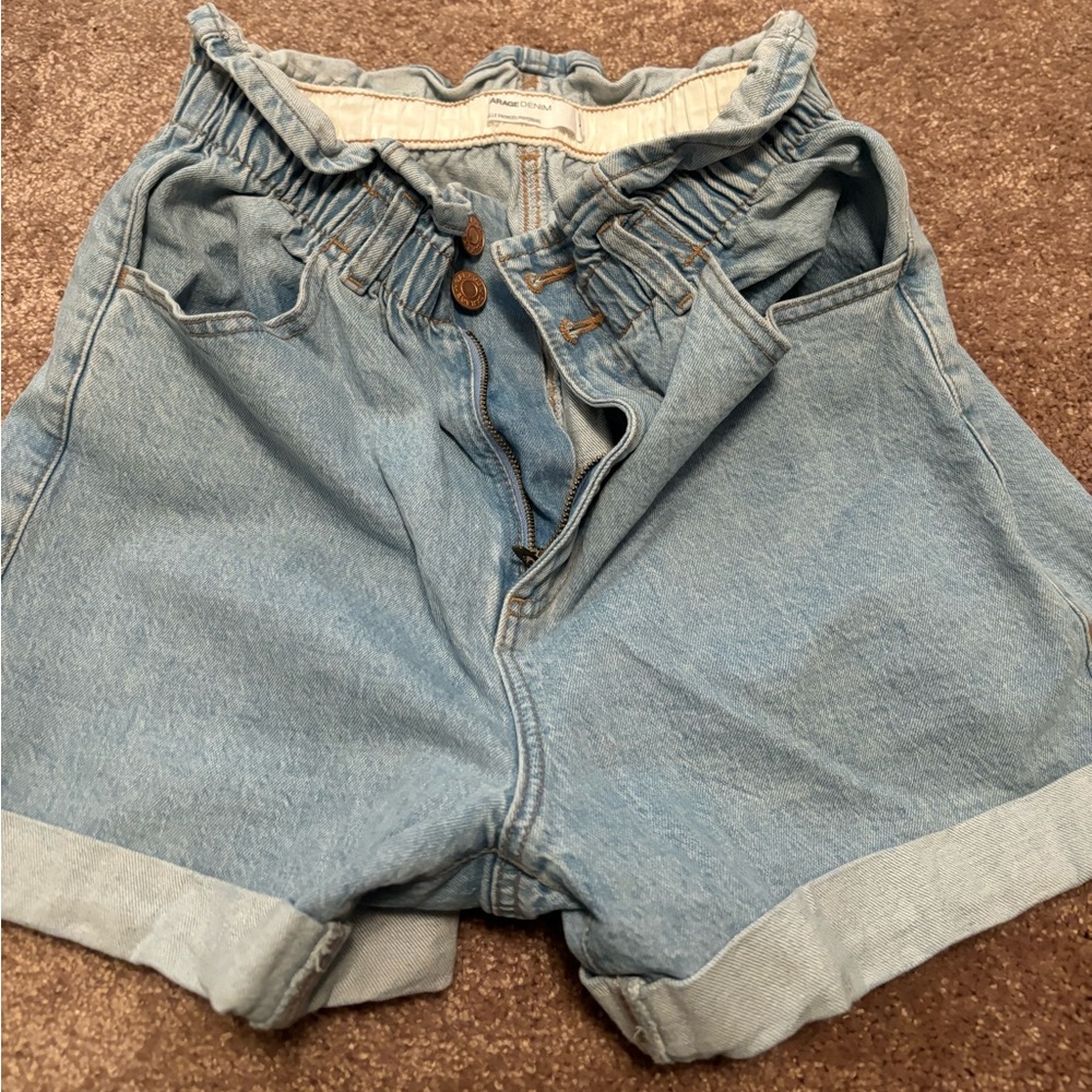 Garage denim shorts